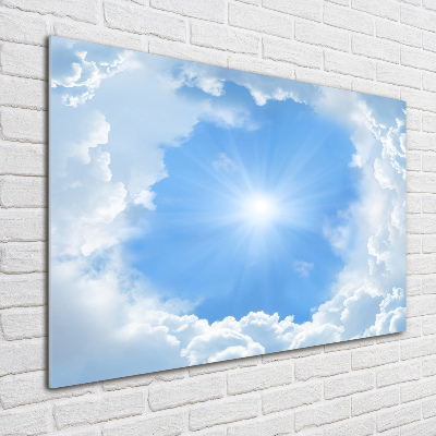 Tableau sur verre Les nuages dans le ciel