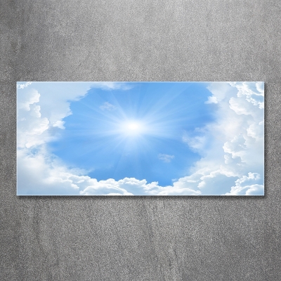 Tableau sur verre Les nuages dans le ciel