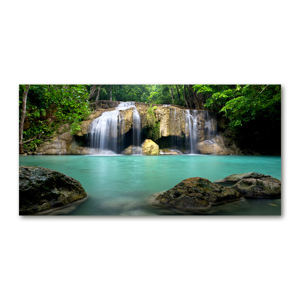 Tableau photo sur verre Chute d'eau
