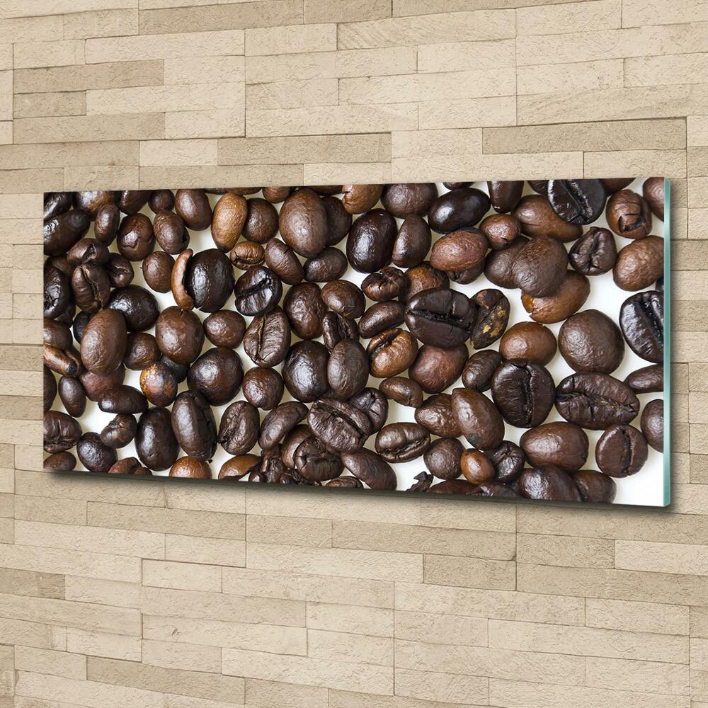 Tableau imprimé sur verre Grains de café