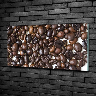 Tableau imprimé sur verre Grains de café