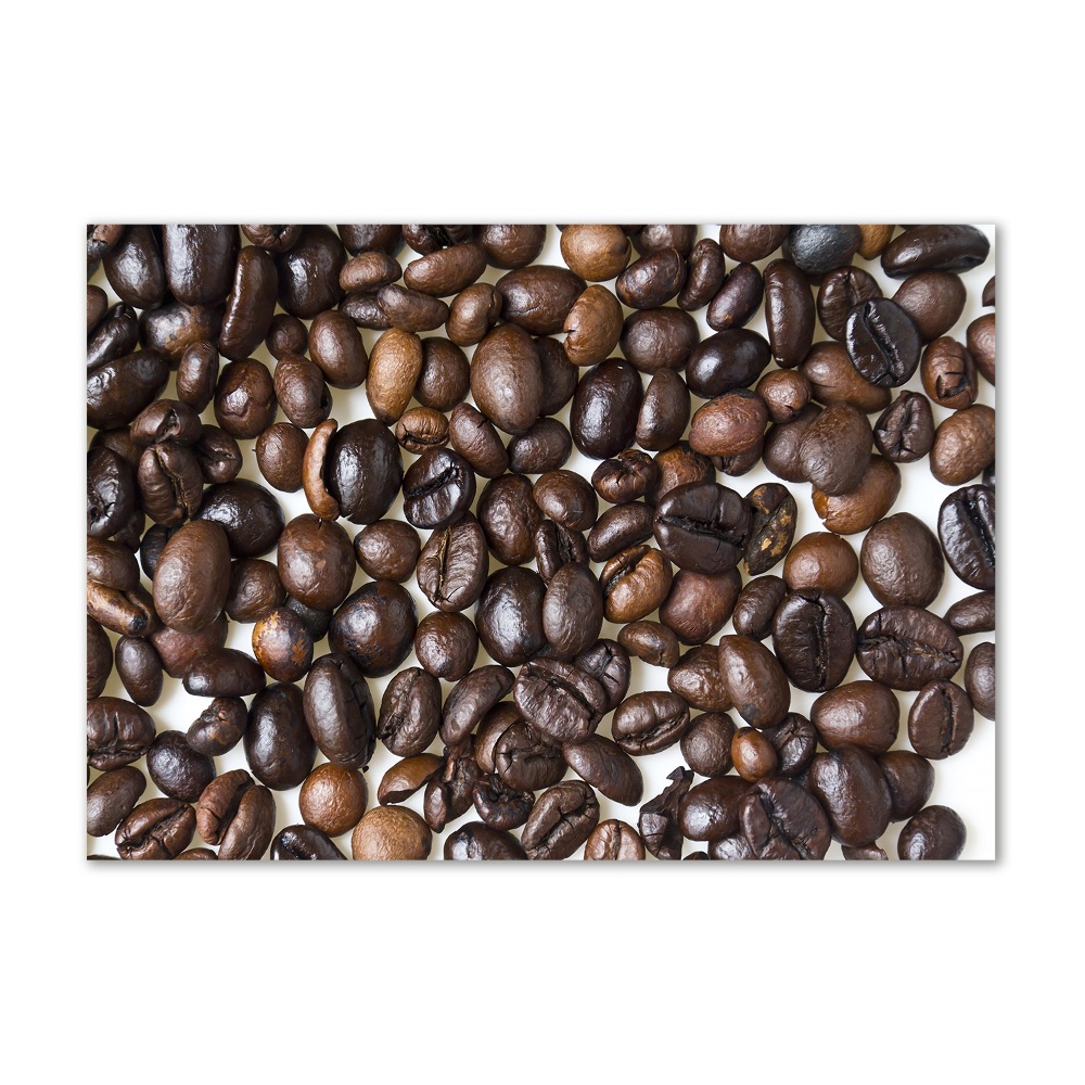 Tableau imprimé sur verre Grains de café