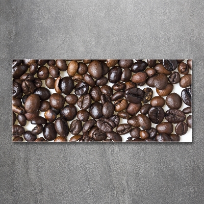 Tableau imprimé sur verre Grains de café