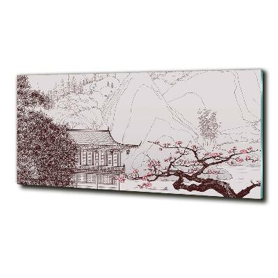 Tableau photo sur verre Paysage chinois