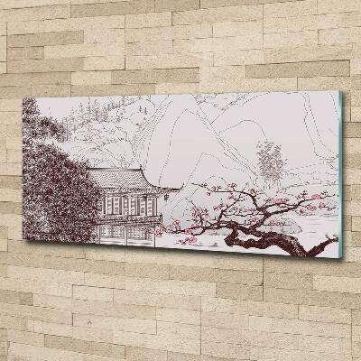 Tableau photo sur verre Paysage chinois