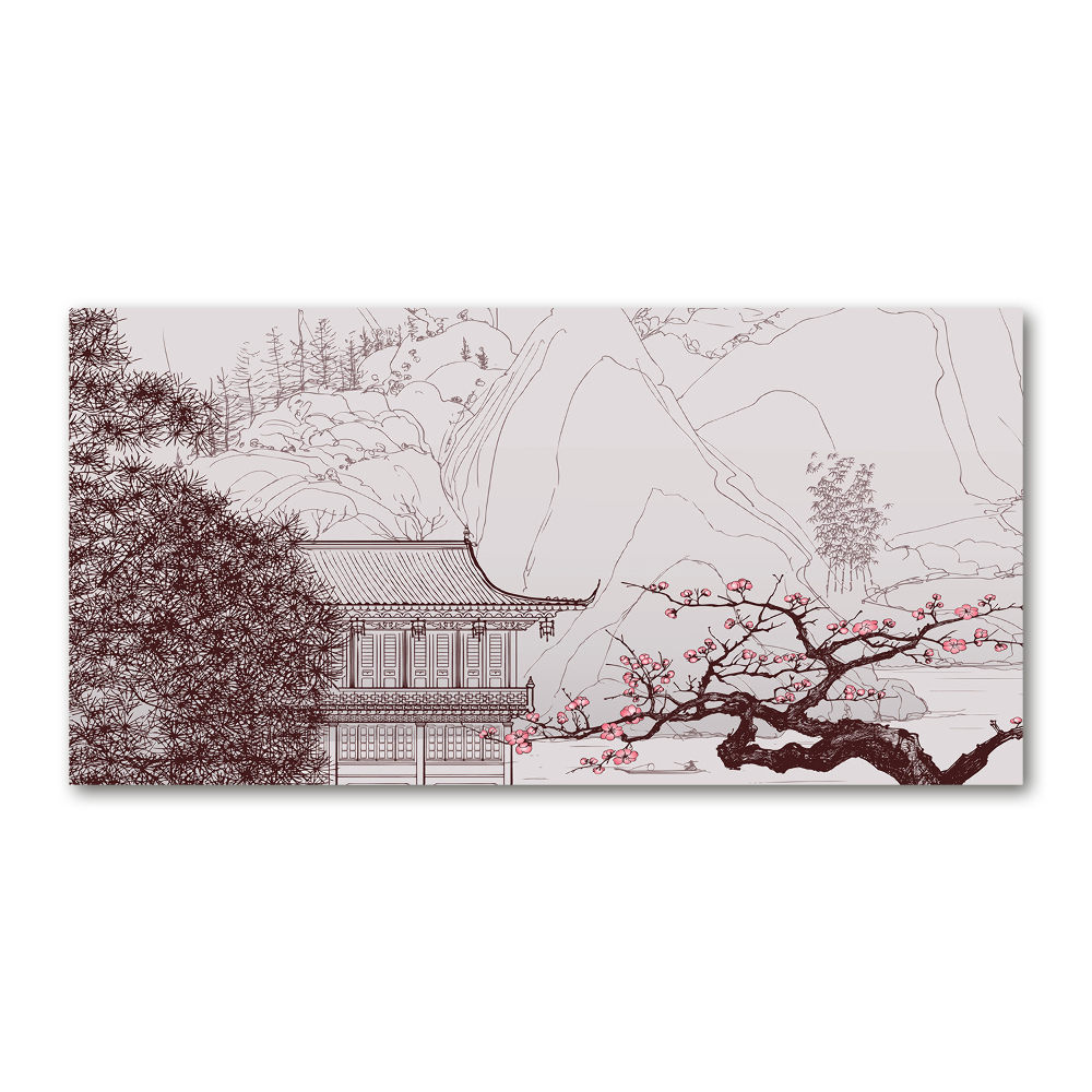 Tableau photo sur verre Paysage chinois