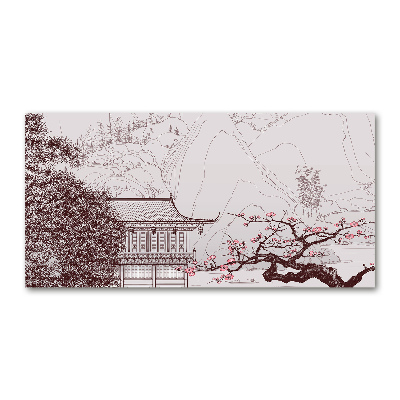 Tableau photo sur verre Paysage chinois