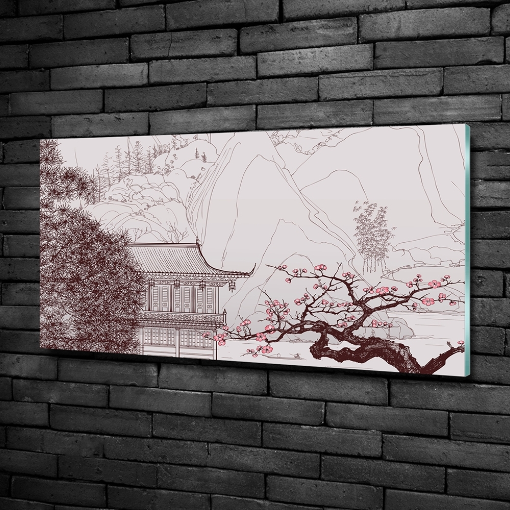 Tableau photo sur verre Paysage chinois