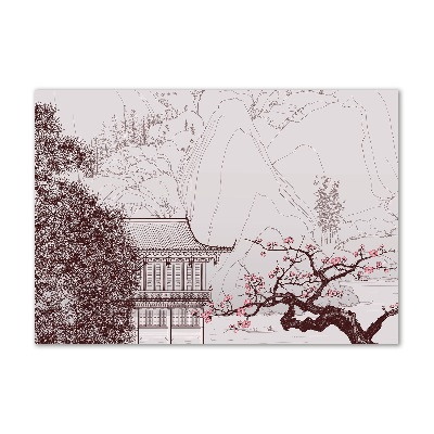 Tableau photo sur verre Paysage chinois