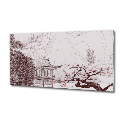 Tableau photo sur verre Paysage chinois