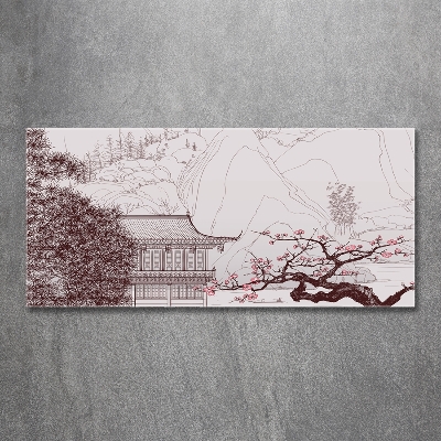 Tableau photo sur verre Paysage chinois