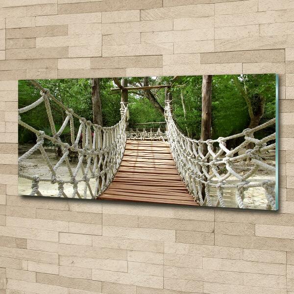 Tableau imprimé sur verre Pont de corde