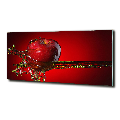 Tableau sur verre Pomme et eau