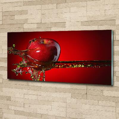 Tableau sur verre Pomme et eau