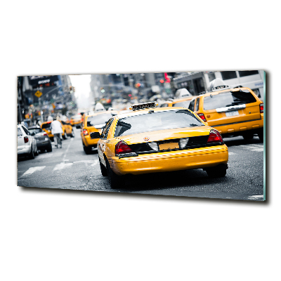 Tableau sur verre Taxis New York USA