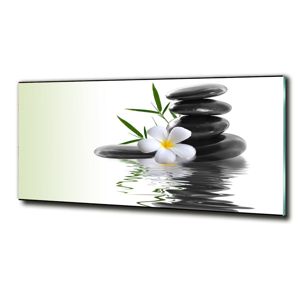 Tableau photo sur verre Pierres zen