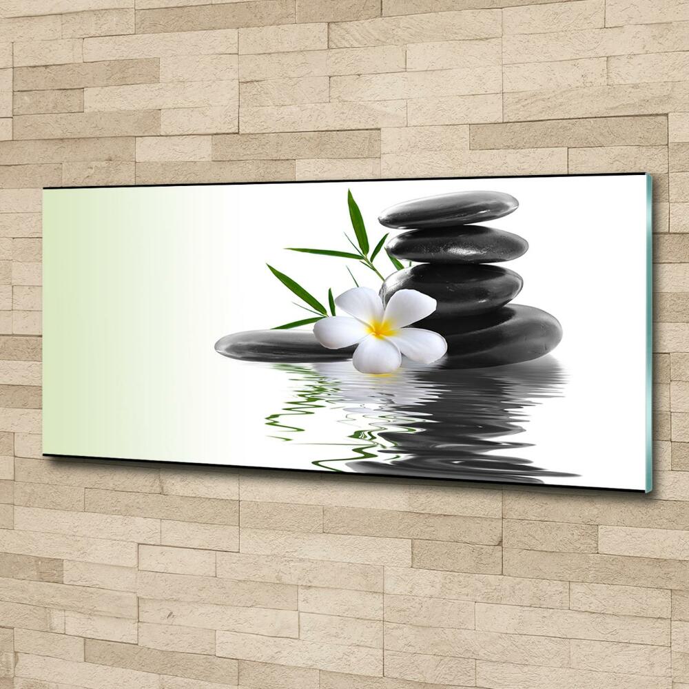 Tableau photo sur verre Pierres zen