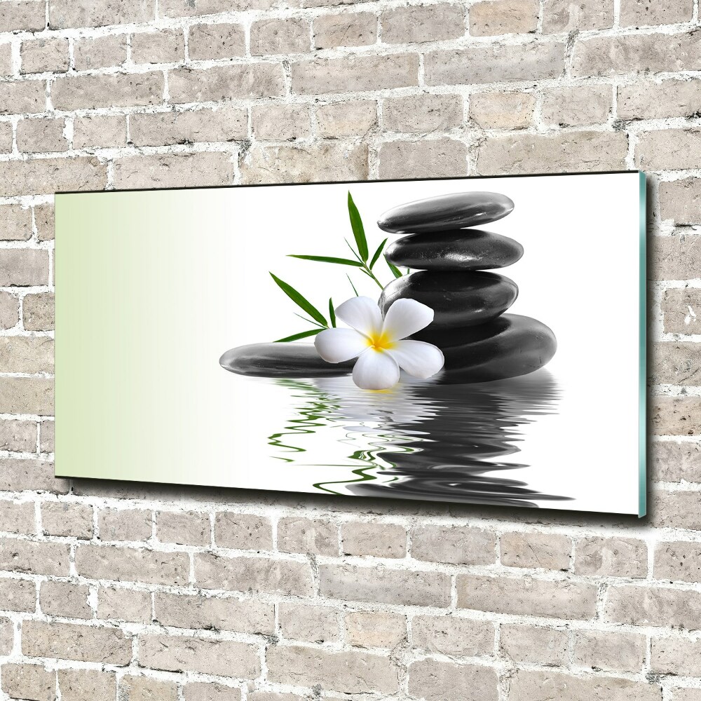 Tableau photo sur verre Pierres zen