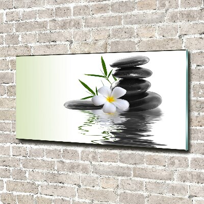 Tableau photo sur verre Pierres zen