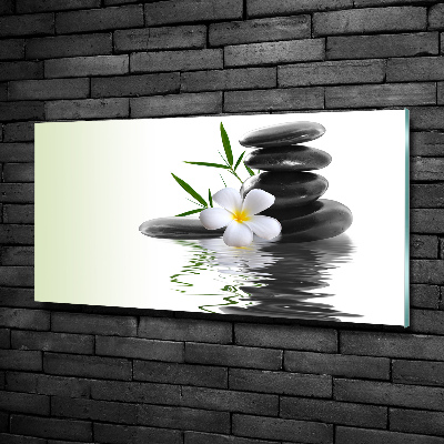 Tableau photo sur verre Pierres zen