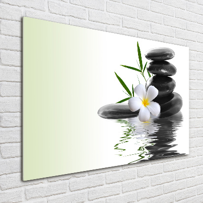 Tableau photo sur verre Pierres zen