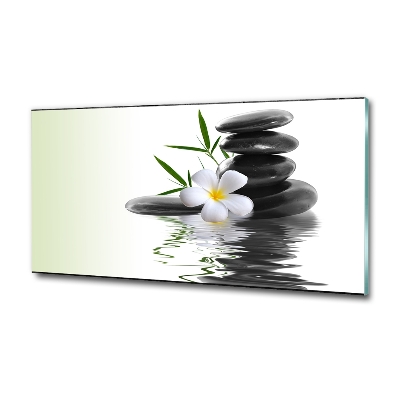 Tableau photo sur verre Pierres zen