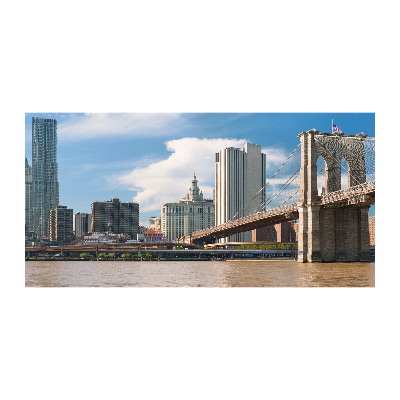 Tableau en verre Pont de Brooklyn New York