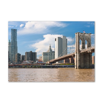 Tableau en verre Pont de Brooklyn New York