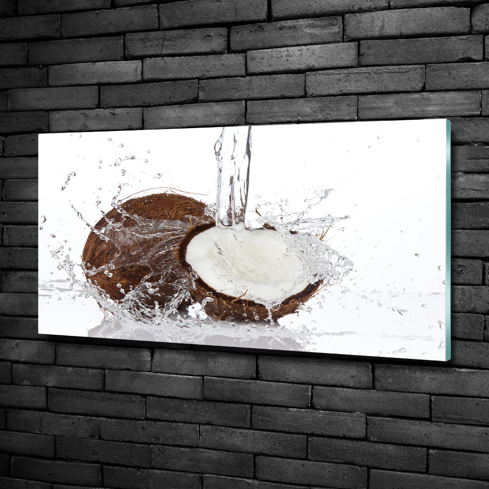 Tableau en verre Noix de coco