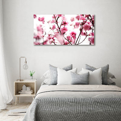 Tableau photo sur verre Fleur de prunier