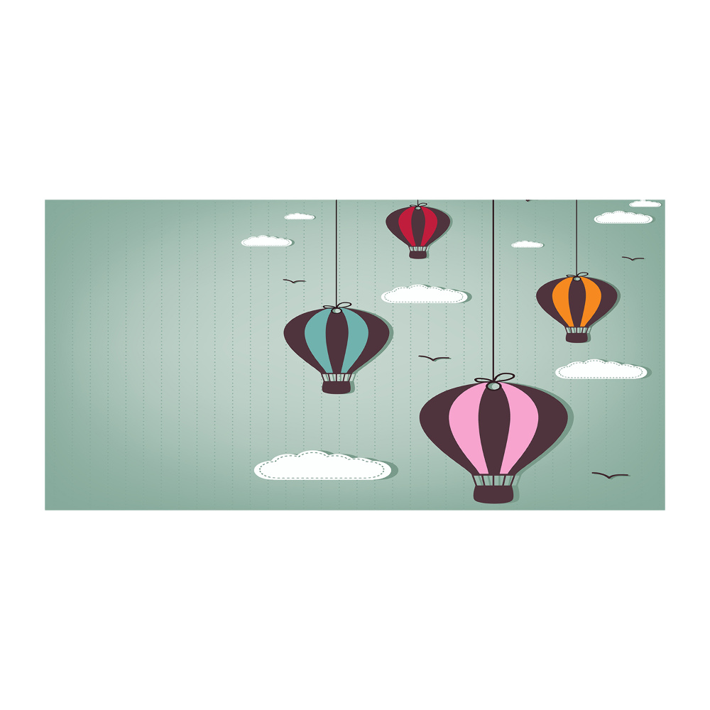 Tableau photo sur verre Ballons volants