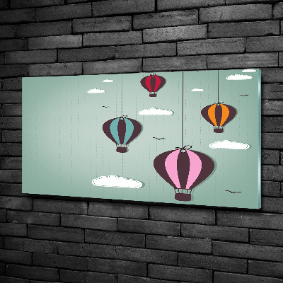 Tableau photo sur verre Ballons volants