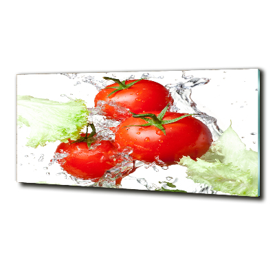 Tableau imprimé sur verre Tomates et laitue