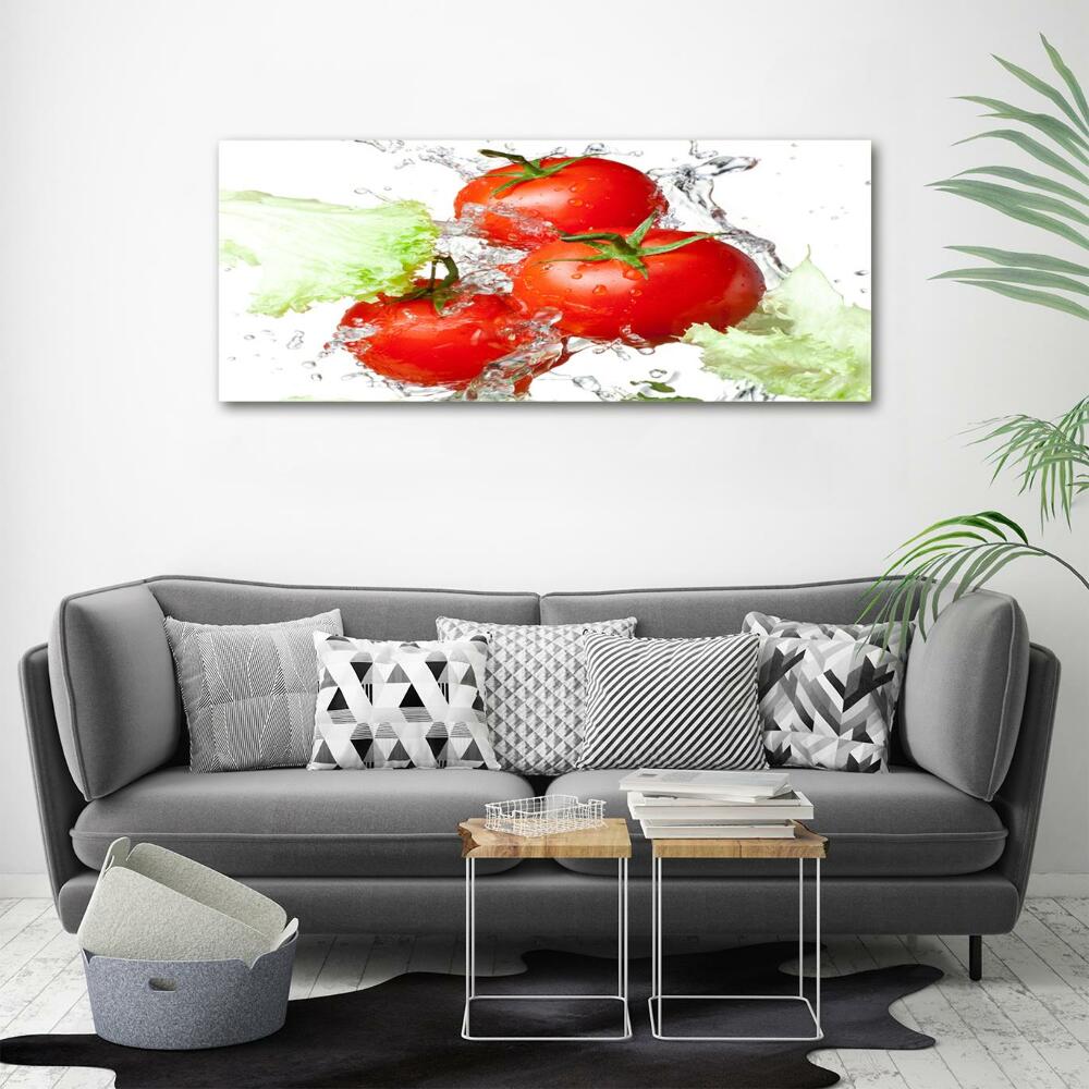 Tableau imprimé sur verre Tomates et laitue