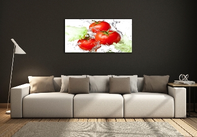 Tableau imprimé sur verre Tomates et laitue