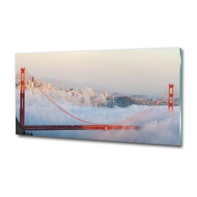 Tableau sur verre Le pont de San Francisco