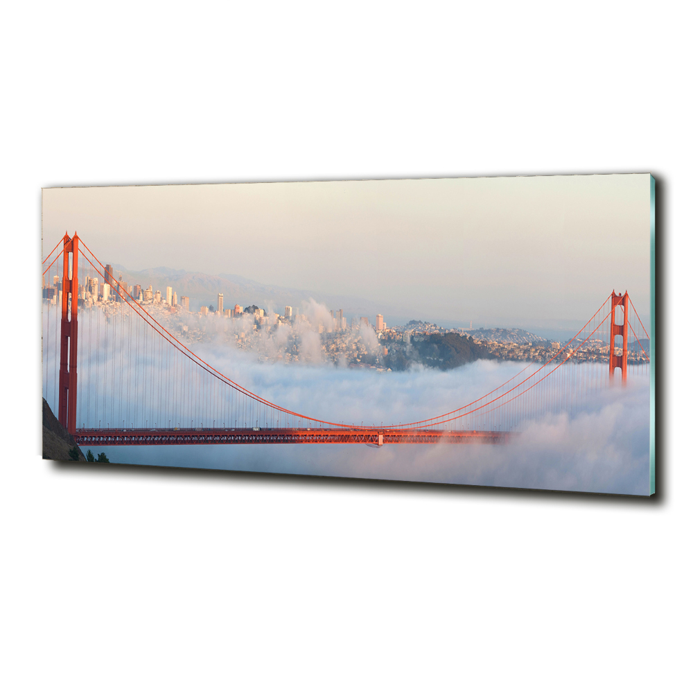 Tableau sur verre Le pont de San Francisco