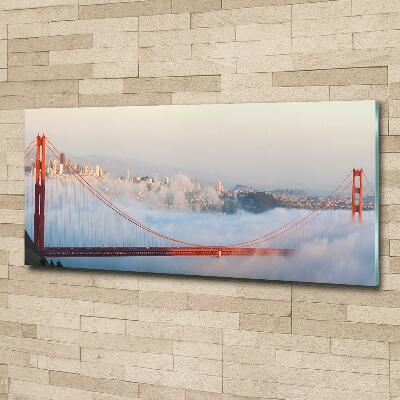 Tableau sur verre Le pont de San Francisco