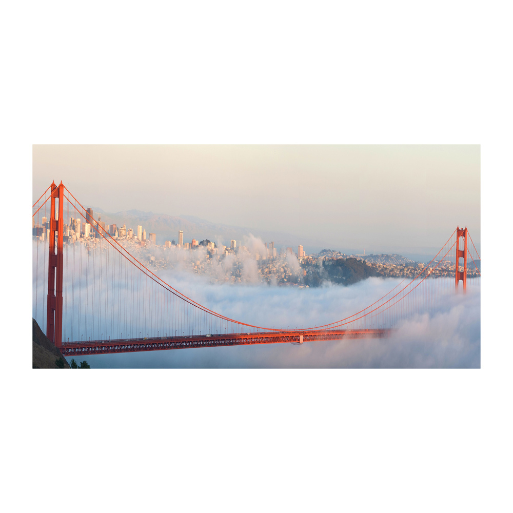 Tableau sur verre Le pont de San Francisco