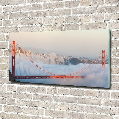 Tableau sur verre Le pont de San Francisco