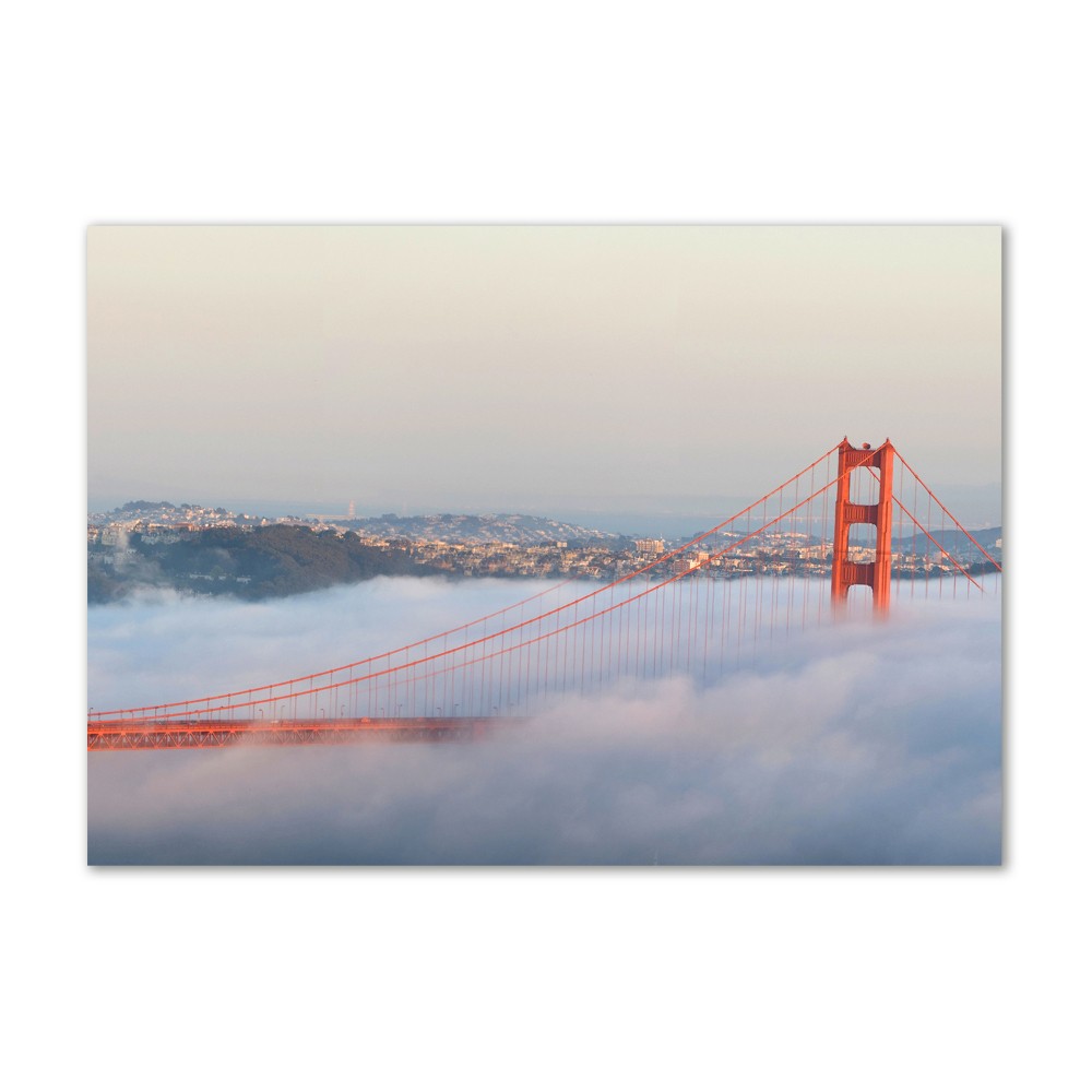 Tableau sur verre Le pont de San Francisco