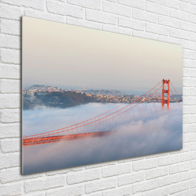 Tableau sur verre Le pont de San Francisco