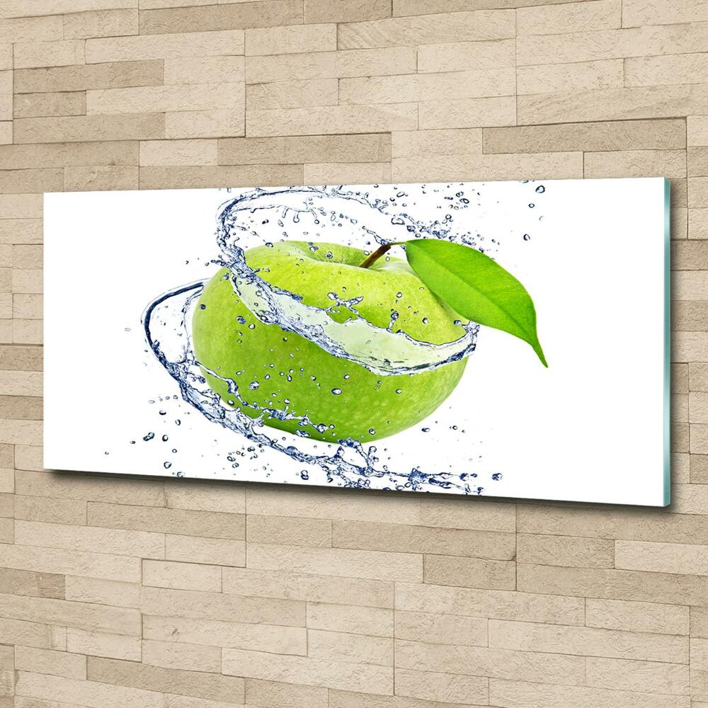 Tableau photo sur verre Pomme verte