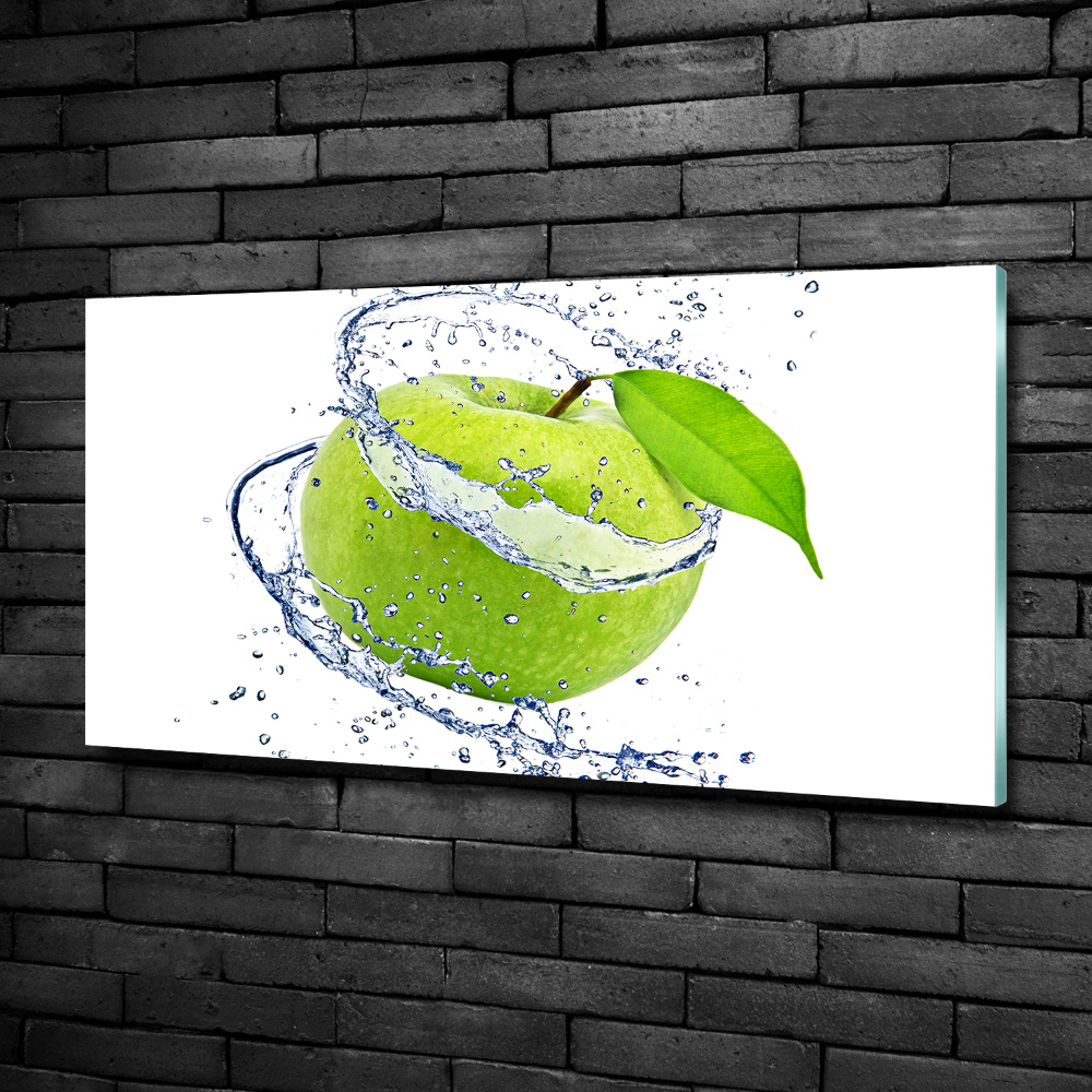 Tableau photo sur verre Pomme verte