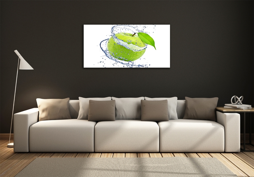 Tableau photo sur verre Pomme verte