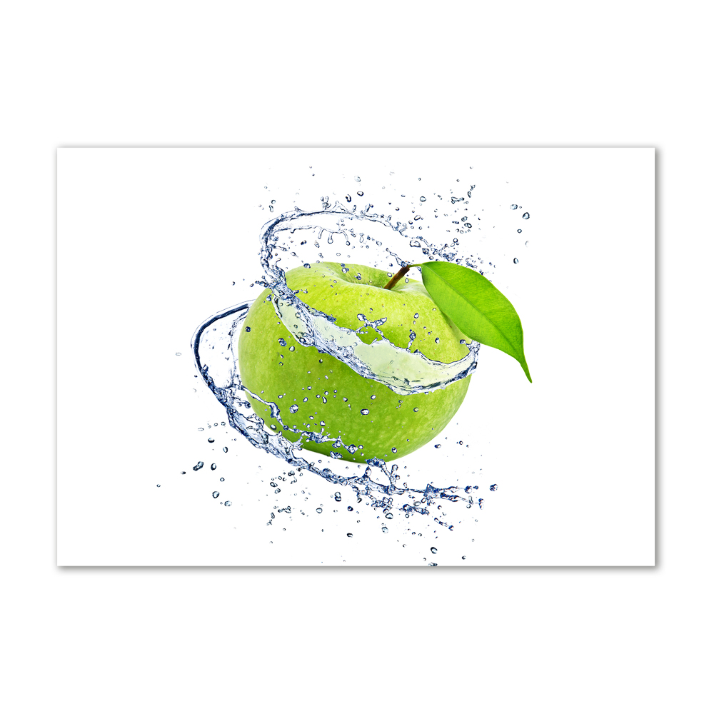 Tableau photo sur verre Pomme verte