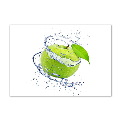 Tableau photo sur verre Pomme verte