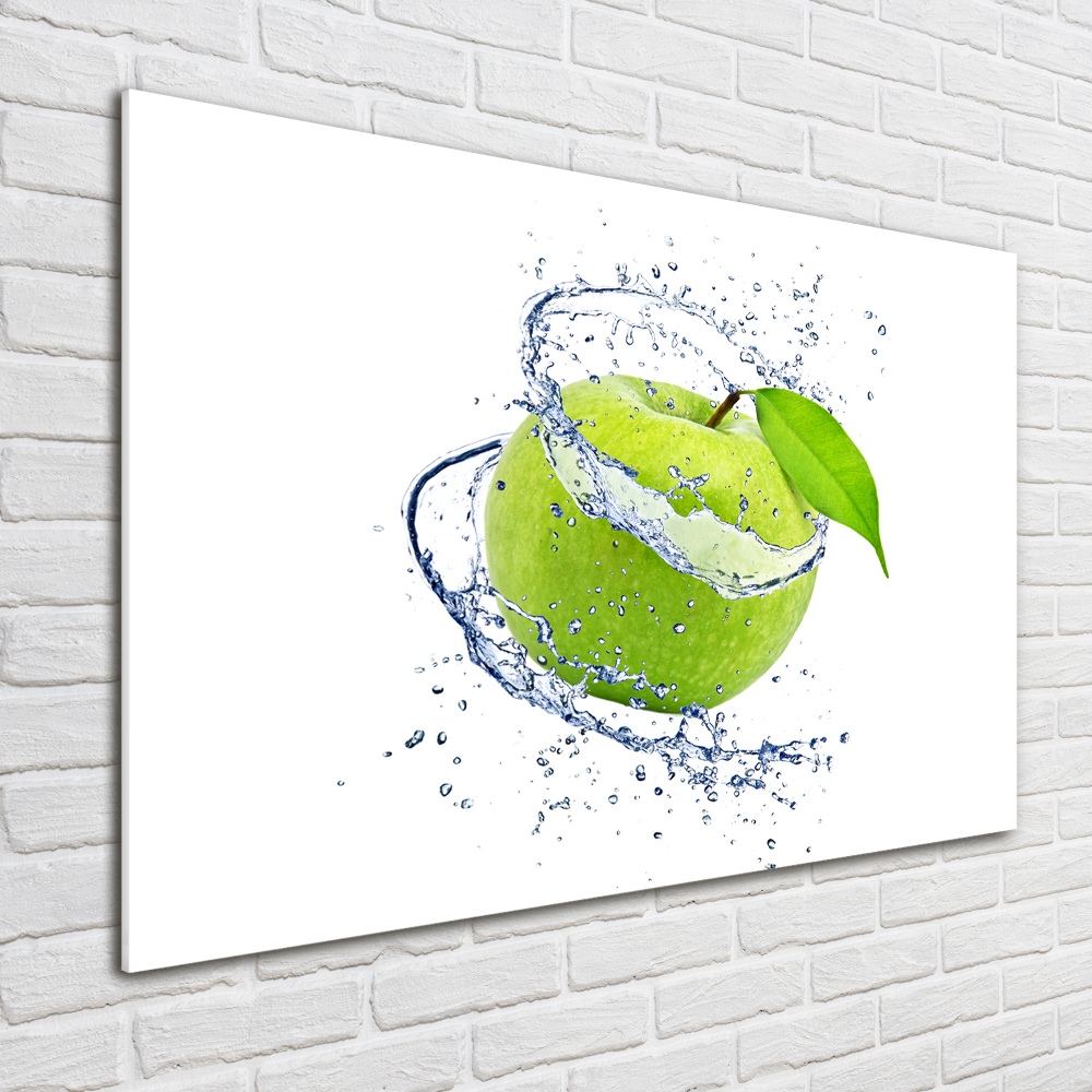 Tableau photo sur verre Pomme verte