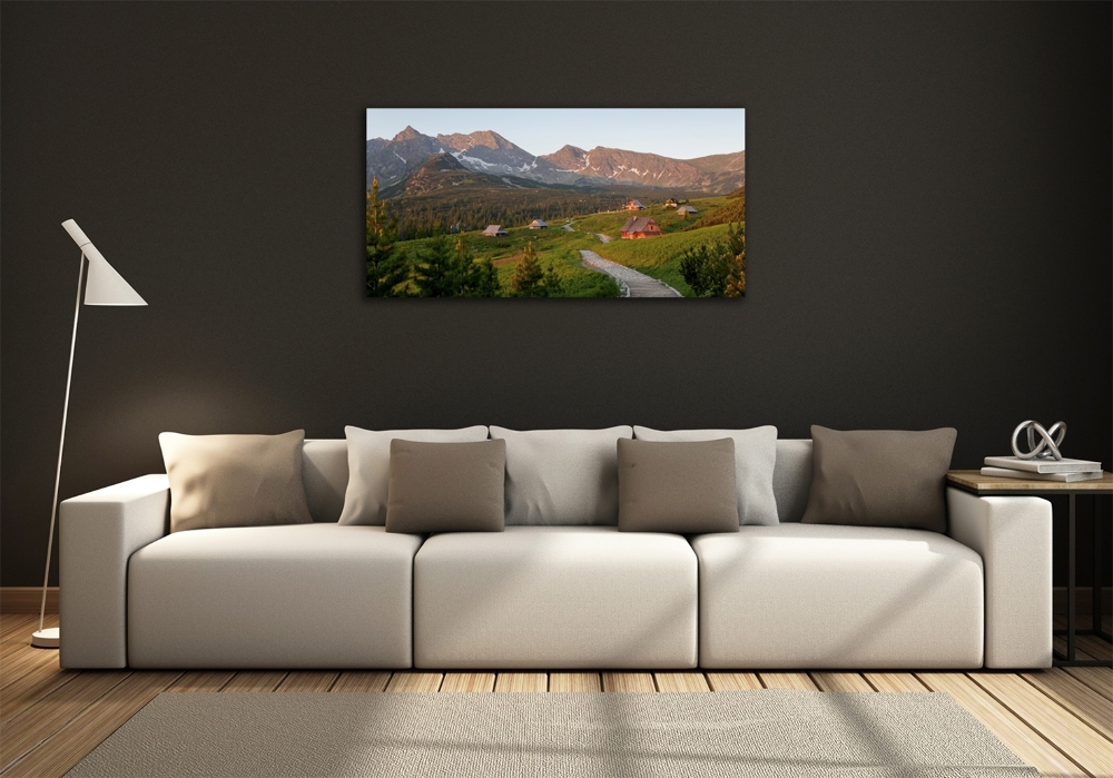 Tableau en verre Clairière dans les Tatras