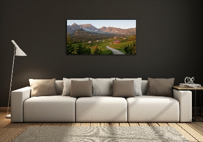 Tableau en verre Clairière dans les Tatras